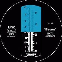 ATAGO 2594 Master-Baume Şarap Refraktometresi Baume: 0.0... 21.0 ° / Brix: % 0.0... 40.0