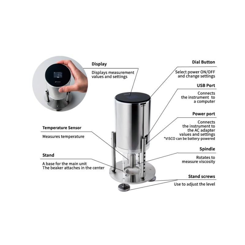 ATAGO 6800 VISCO™ Rotasyonel Viskozimetre 50... 99.999.999 cP