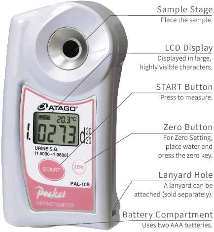 Atago PAL-10S Dijital Klinik Refraktometre İdrar Sg: 1.0000... 1.0600