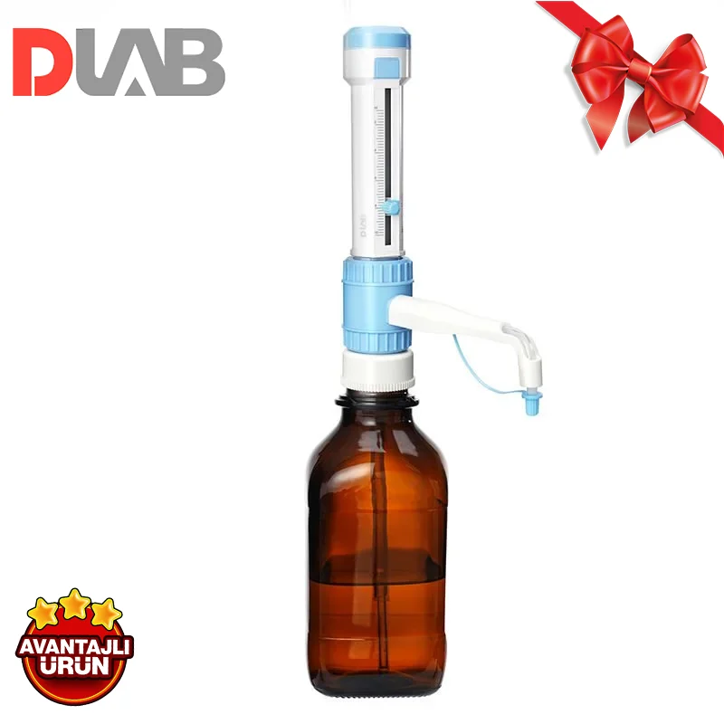 DLAB DispensMate Dispenser (5-50 mL) - Kimyasallara Karşı Dirençli - Tamamı Otoklavlanabilir DLAB DispensMate Dispenser (5-50 mL) - Kimyasallara Karşı Dirençli - Tamamı Otoklavlanabilir