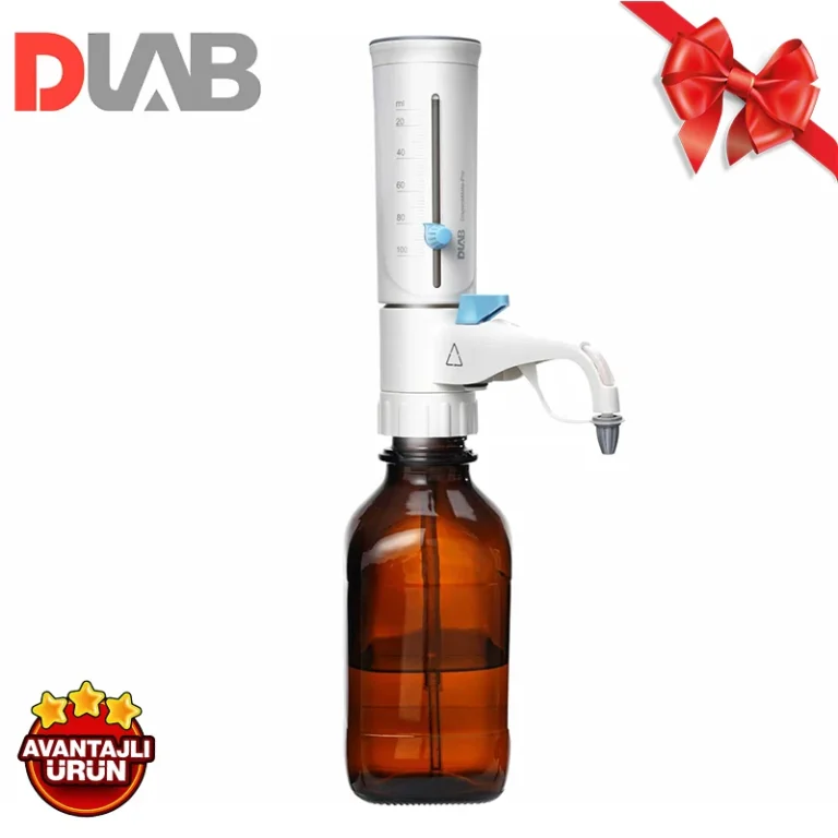 DLAB DispensMate-Pro Dispenser 0,5-5 mL Kimyasallara Karşı Dirençli Tamamı Otoklavlanabilir