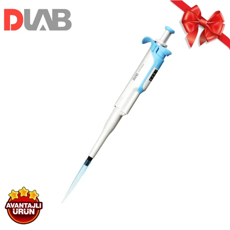 DLAB HiPette Ayarlanabilir Otomatik Pipet 100-1000 μL UV Sterilizasyona Uygun ve Tamamı Otoklavlanabilir