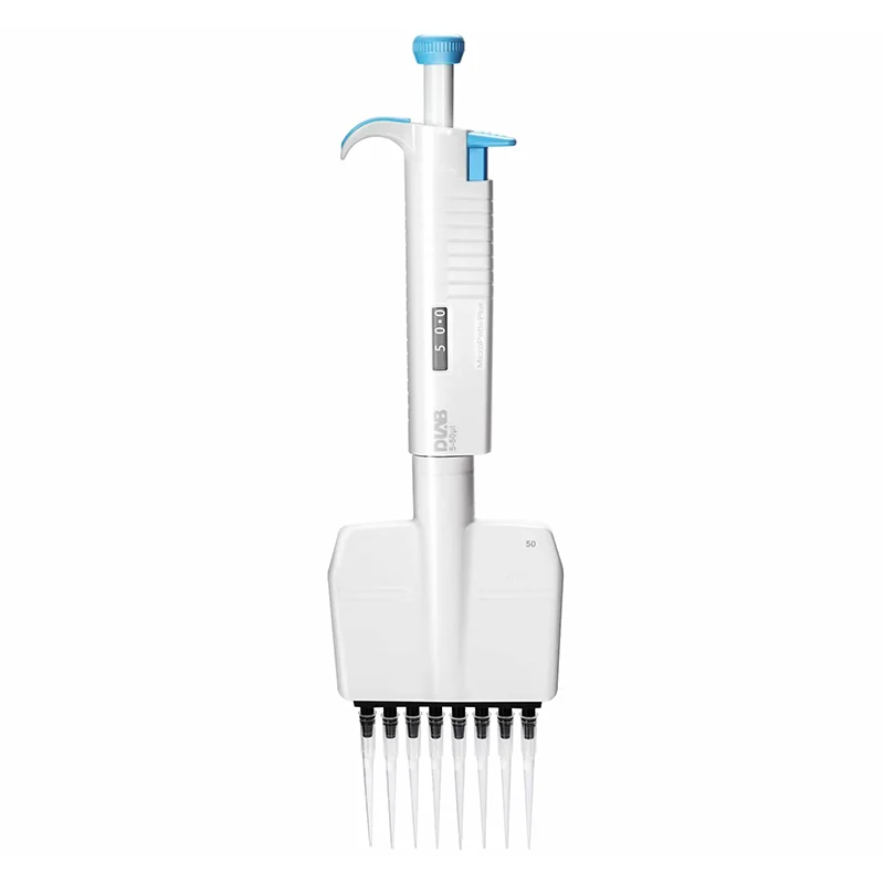 DLAB MicroPette Plus 8 Kanallı Ayarlanabilir Otomatik Pipet 5.0-50.0 μL DLAB MicroPette Plus 8 Kanallı Ayarlanabilir Otomatik Pipet 5.0-50.0 μL