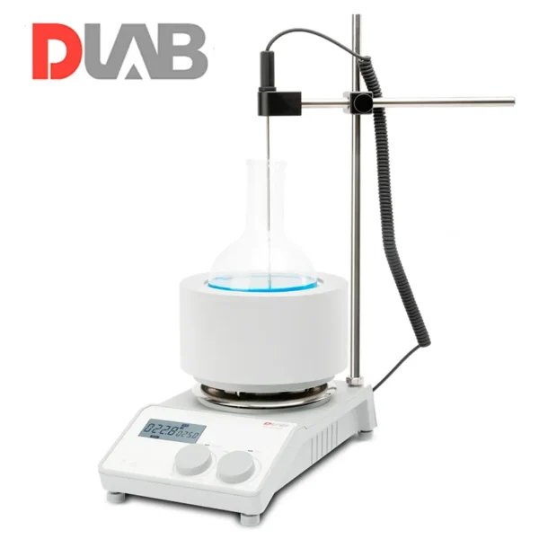 DLAB MS-H280-F500 Mantolu Isıtıcılı Manyetik Karıştırıcı 200... 1.500 rpm / 25... 280 °C / 500 mL Balon için