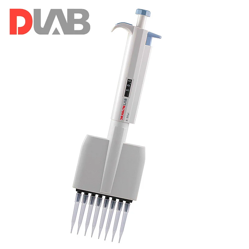DLAB TopPette Ayarlanabilir Sekiz Kanallı Otomatik Pipet 5-50 μL DLAB TopPette Ayarlanabilir Sekiz Kanallı Otomatik Pipet 5-50 μL
