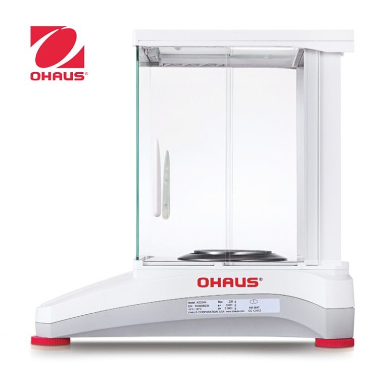 OHAUS AX224/E Analitik Terazi 220 gr/0.1 mg Harici Kalibrasyonlu
