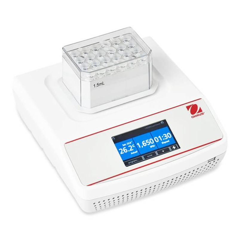 OHAUS ISTHBLHTSN İnkübatörlü Termal Orbital Çalkalayıcı | Incubating Thermal Orbital Shaker 3 mm / 1 Termo Blok / 300... 3000 rpm / Ortam Sıcaklığı +4... 100 °C
