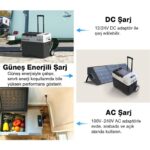 Acopower PX40 12/24/220V 40Litre Kompresörlü Tekerlekli Outdoor Oto Buzdolabı (Akü Dahil Değildir)